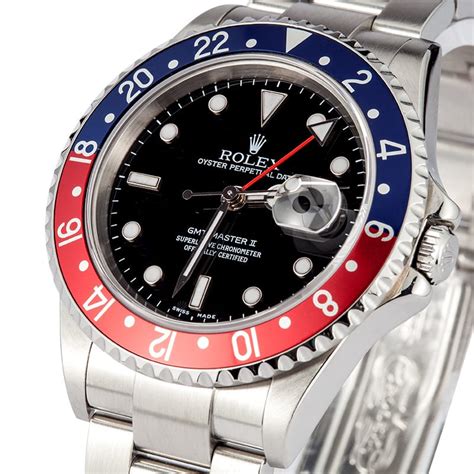 rolex gmt master ii with pepsi bezel|rolex gmt pepsi diamond bezel.